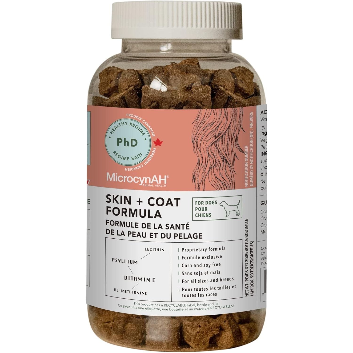 MicrocynAH - Skin & Coat Formula Soft Chews for Dogs