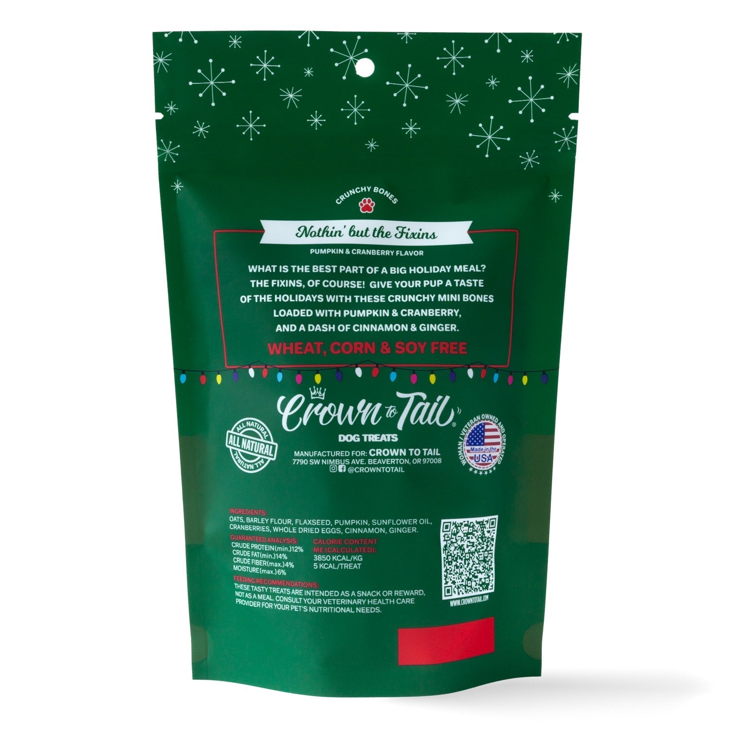 Crown to Tail Nothin' But The Fixins Crunchy Dog Treats