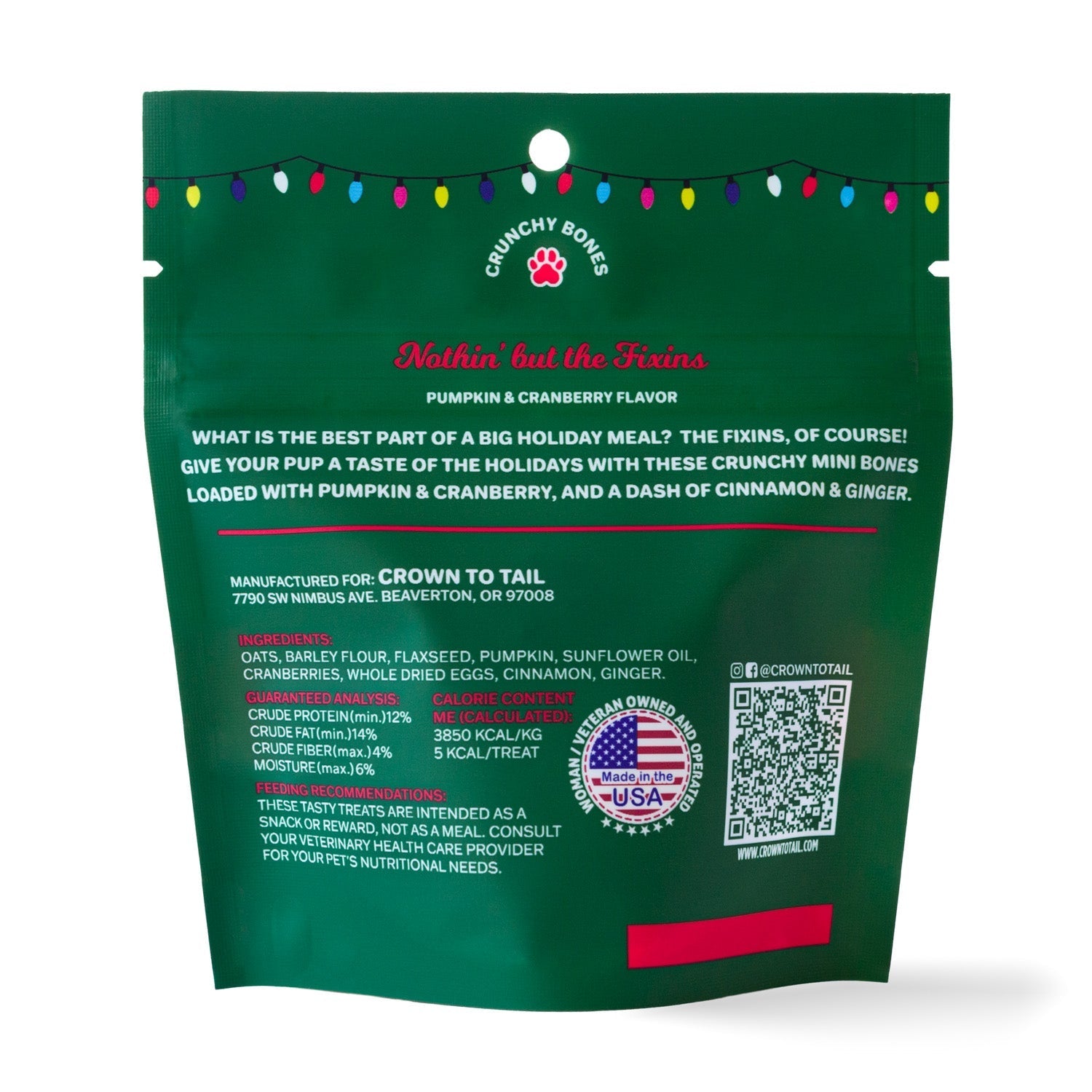 Crown to Tail Nothin' But The Fixins Crunchy Dog Treats