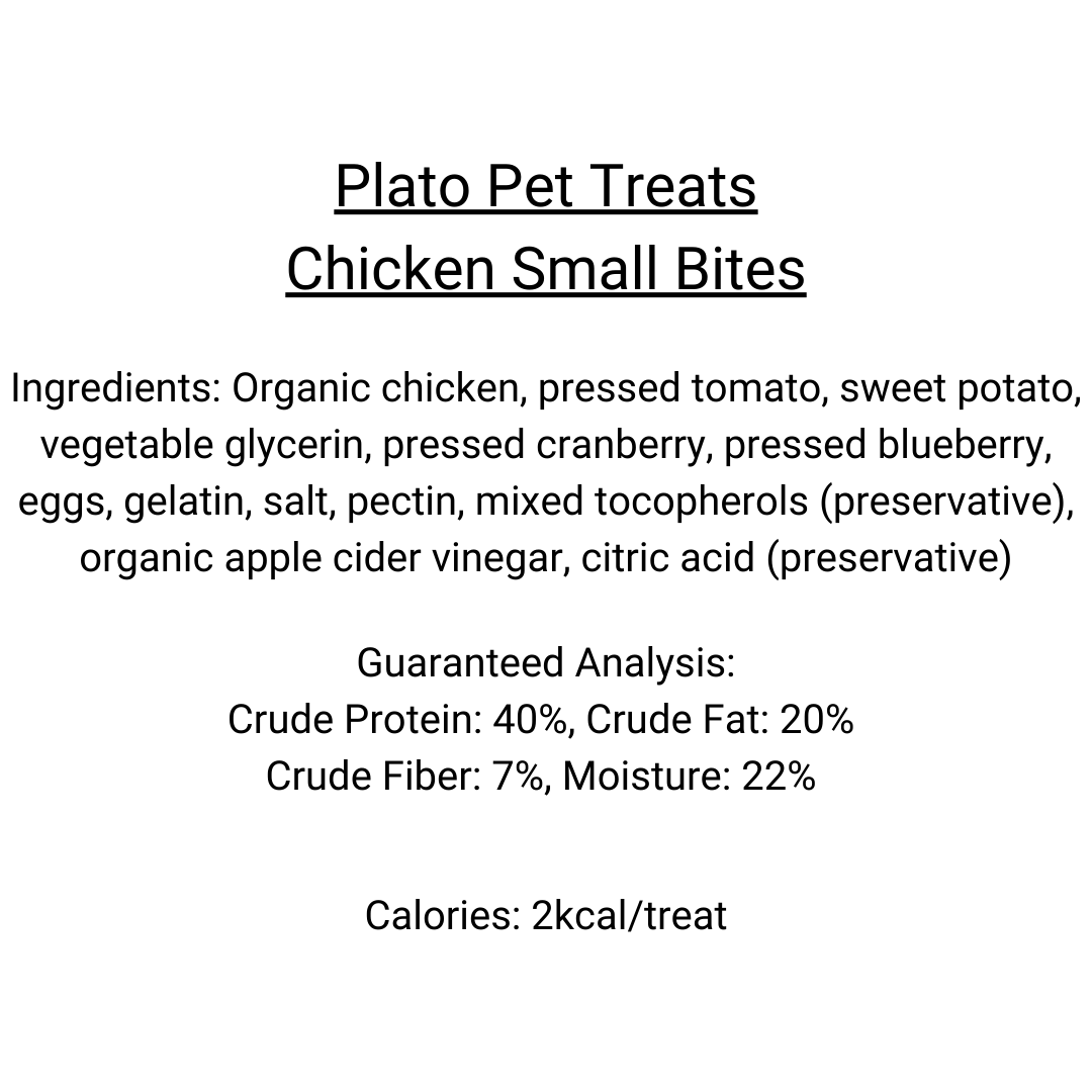 Plato Pet Treats - Chicken Small Bites