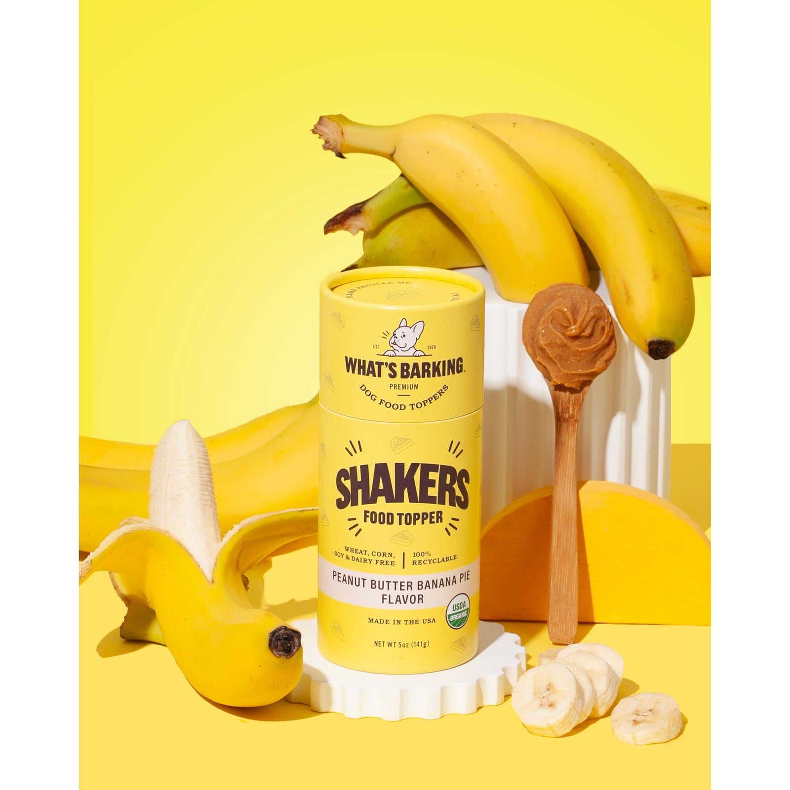 What's Barking - Peanut Butter Banana Pie Food Topper