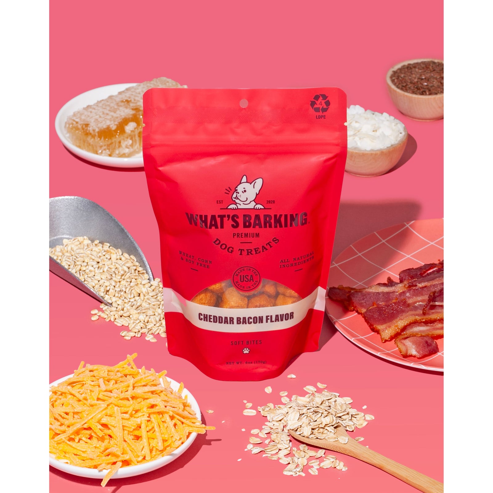 What's Barking - Cheddar Bacon Dog Treats