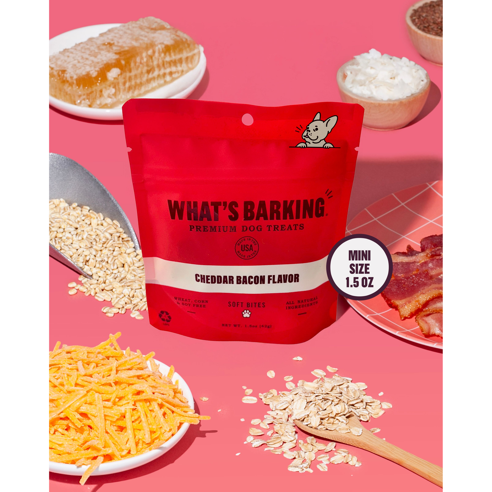 What's Barking - Cheddar Bacon Dog Treats