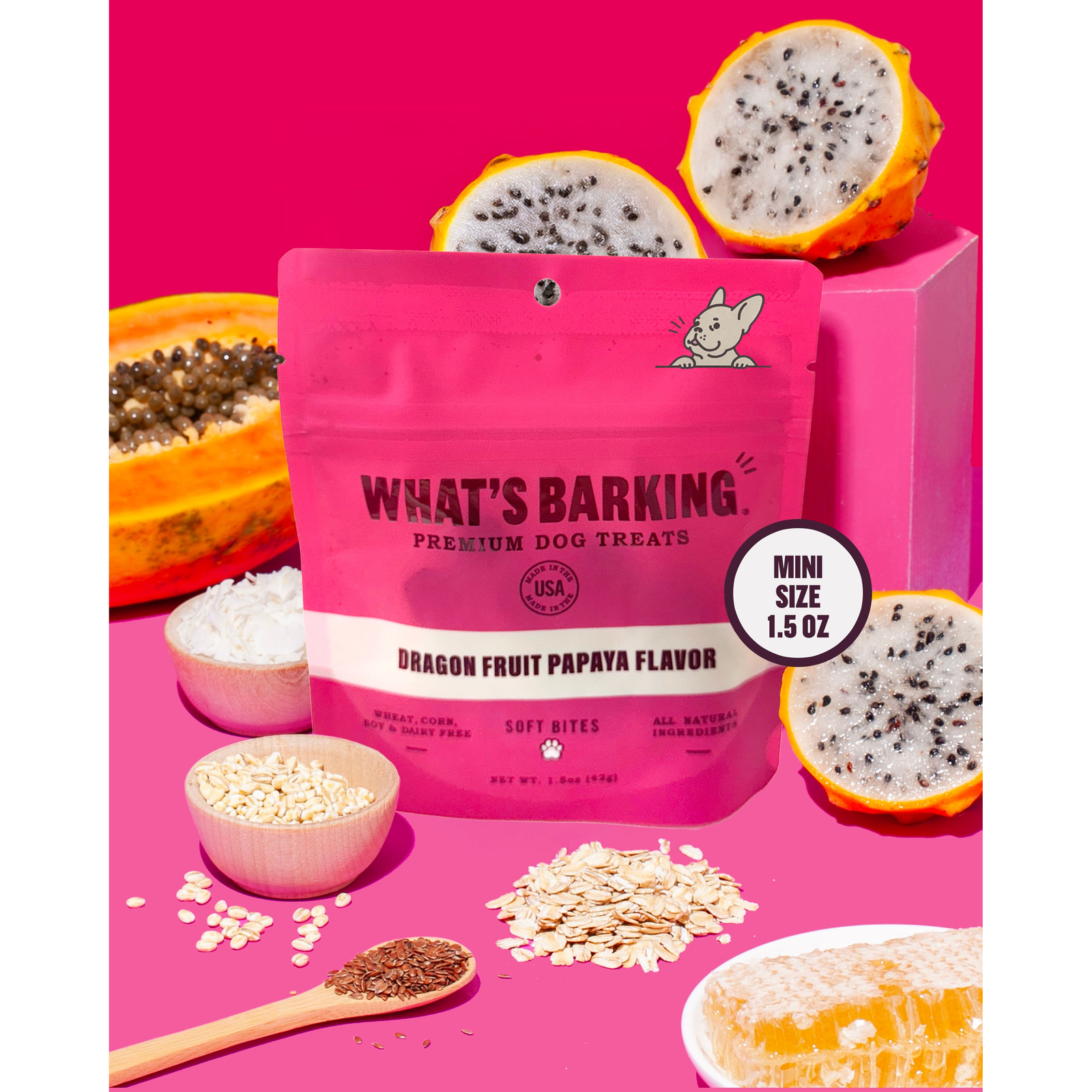 What's Barking - Dragon Fruit Papaya Dog Treats