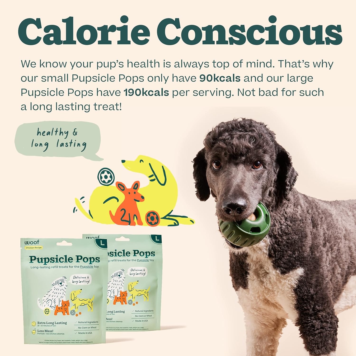 WOOF - Pupsicle Pops, Chicken and Peanut Butter