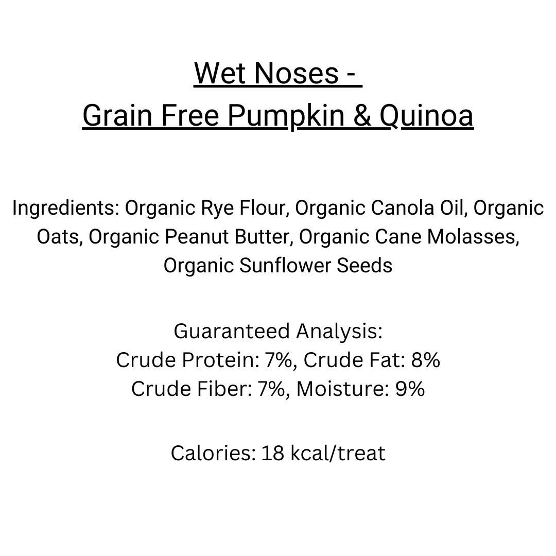 Wet Noses - Grain Free Pumpkin & Quinoa Treats 14oz