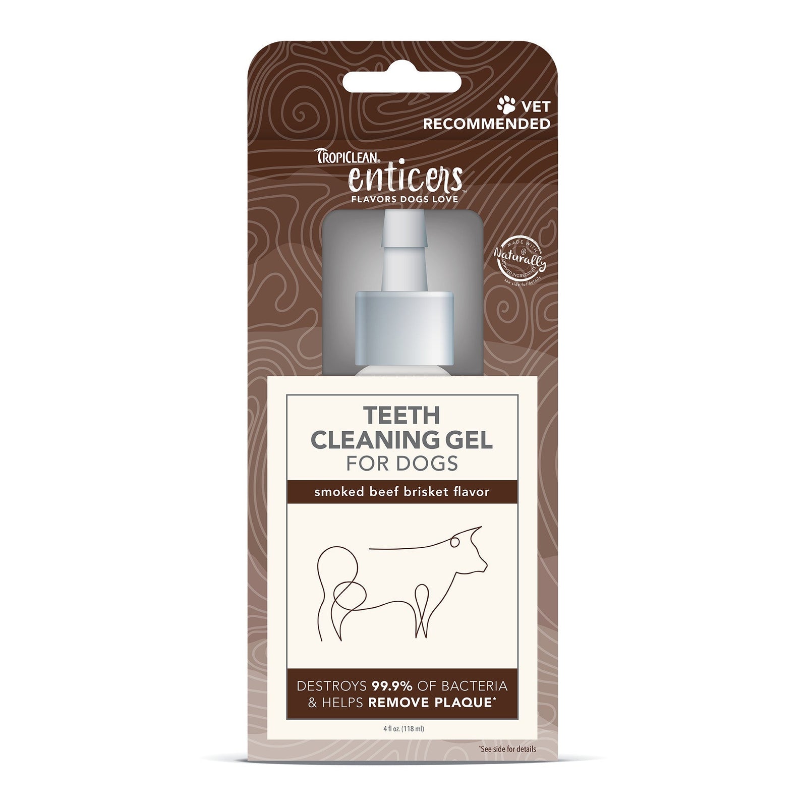Tropiclean Enticers Teeth Cleaning Gel - Brisket