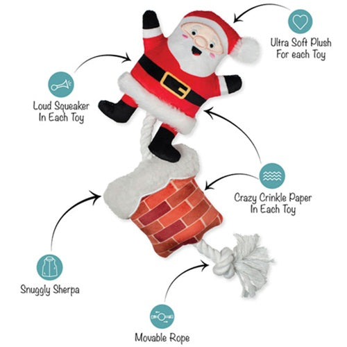 PetShop by Fringe Studios - Christmas Soots Me - Santa Dog Toy