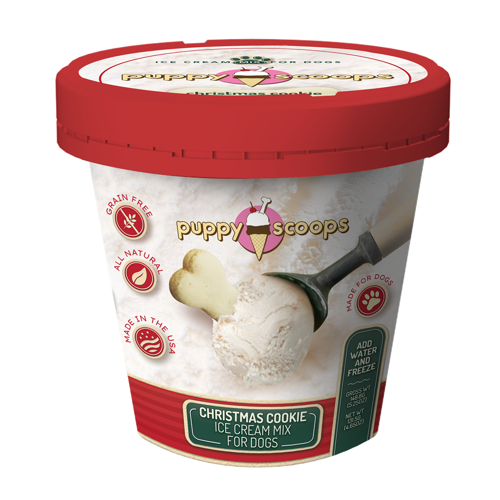 Puppy Scoops - Christmas Cookies Ice Cream Mix for Dogs