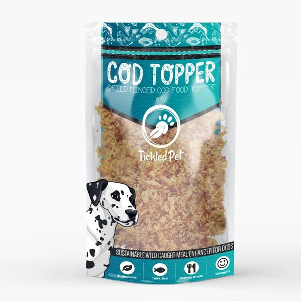 Tickled Pet - Minced Cod Dog Food Meal Topper, 6 oz
