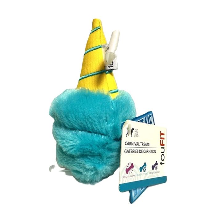 foufou Brands - Freeze 'n Float Carnival Treats Cotton Candy Plush Dog Toy