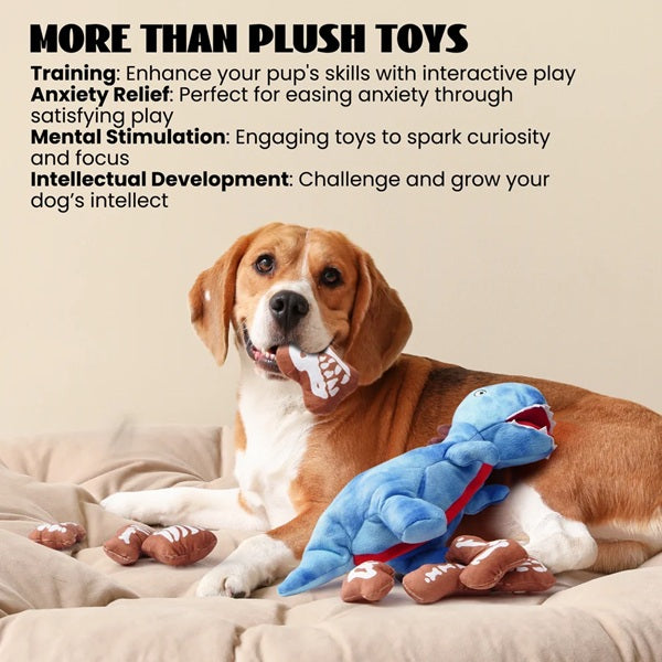 Nocciola - Dinosaur Puzzle Dog Toy