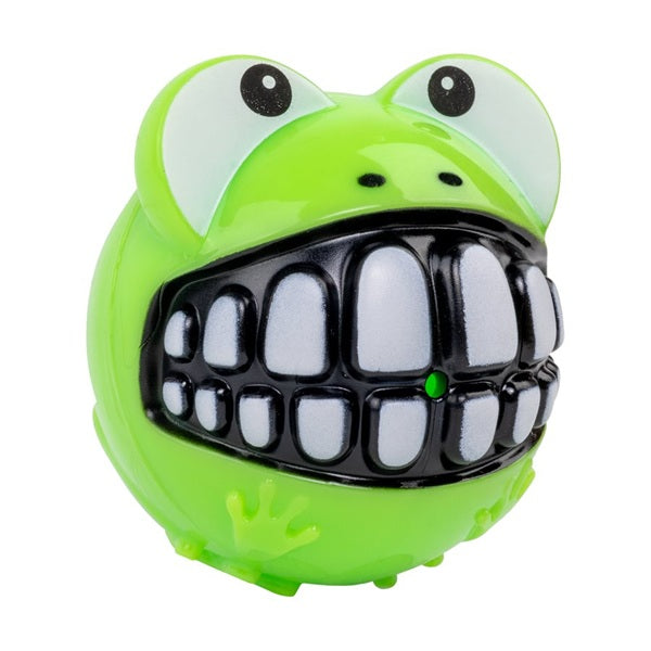 KONG Grinz - Frog Dog Ball Toy, Medium