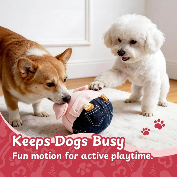 Nocciola - Bouncing Pig Interactive Treat-Hiding Dog Toy