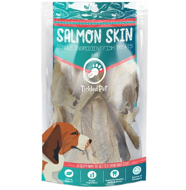 Tickled Pet - Salmon Skin Treat Chews, 6 oz
