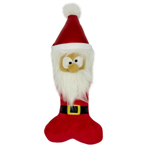 Huxley & Kent Power Plush - Silly Santa Bone Dog Toy