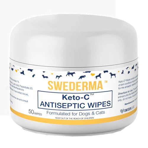 Swederma - Keto-C Antiseptic Wipes for Dogs & Cats