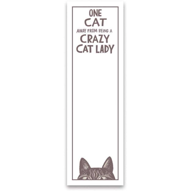 Primitives by Kathy - Crazy Cat Lady Notepad