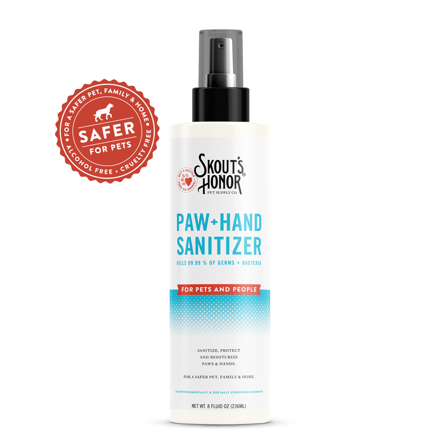 Skout's Honor - Paw + Hand Sanitizer 8oz