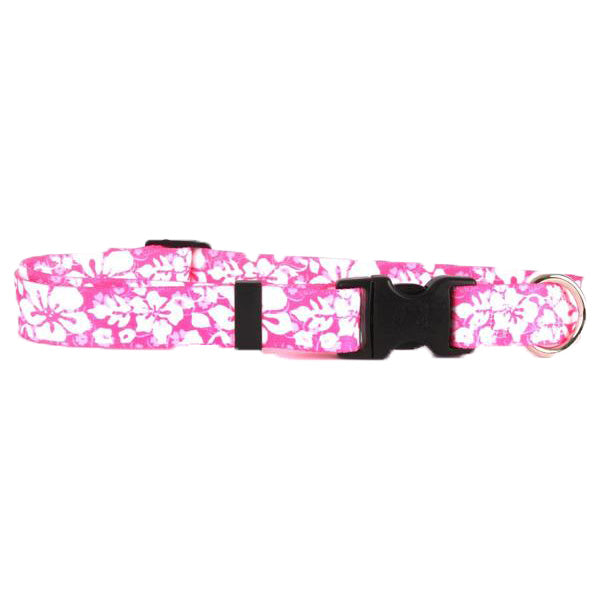 Yellow Dog Design - Island Floral Pink Cat Collar