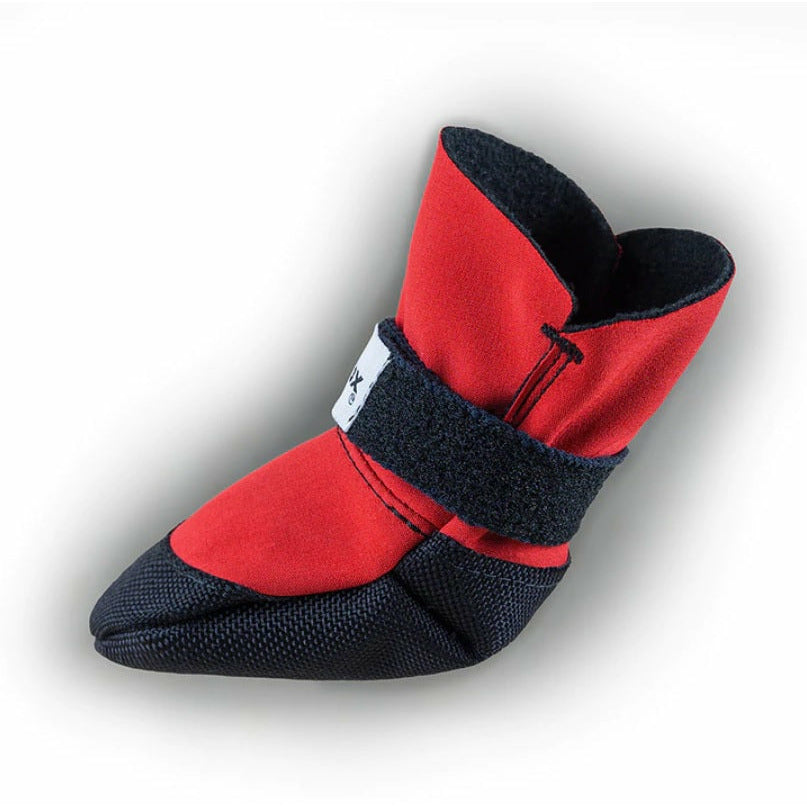 SaltSox - Winter Dog Boots, Ice Fire Red