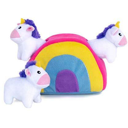 ZippyPaws - Unicorn and Rainbow Burrow