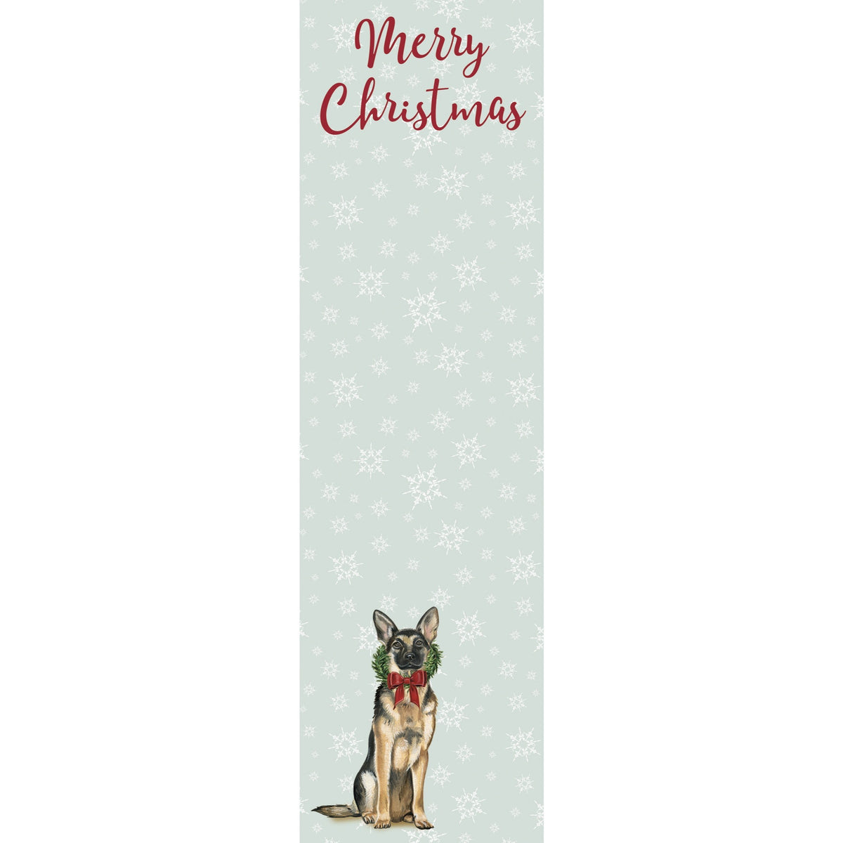 Primitives by Kathy - German Shepherd Holiday Notepad