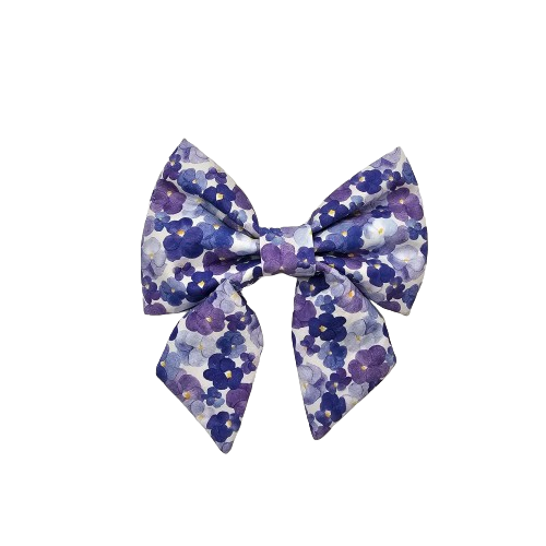 The Foggy Dog - Pressed Pansies Lady Bow Tie