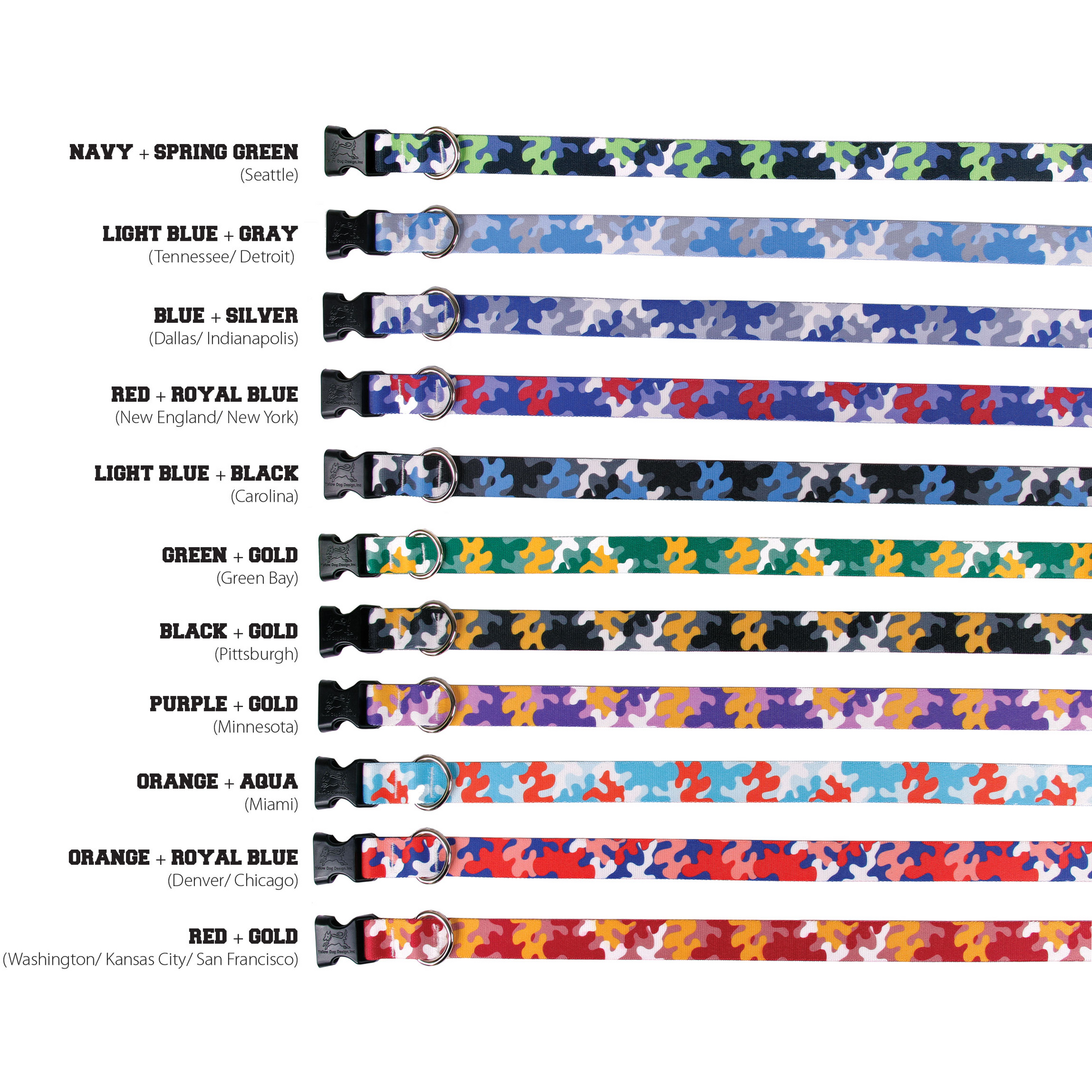 Yellow Dog Design - Team Spirit Collars & Potty Bells