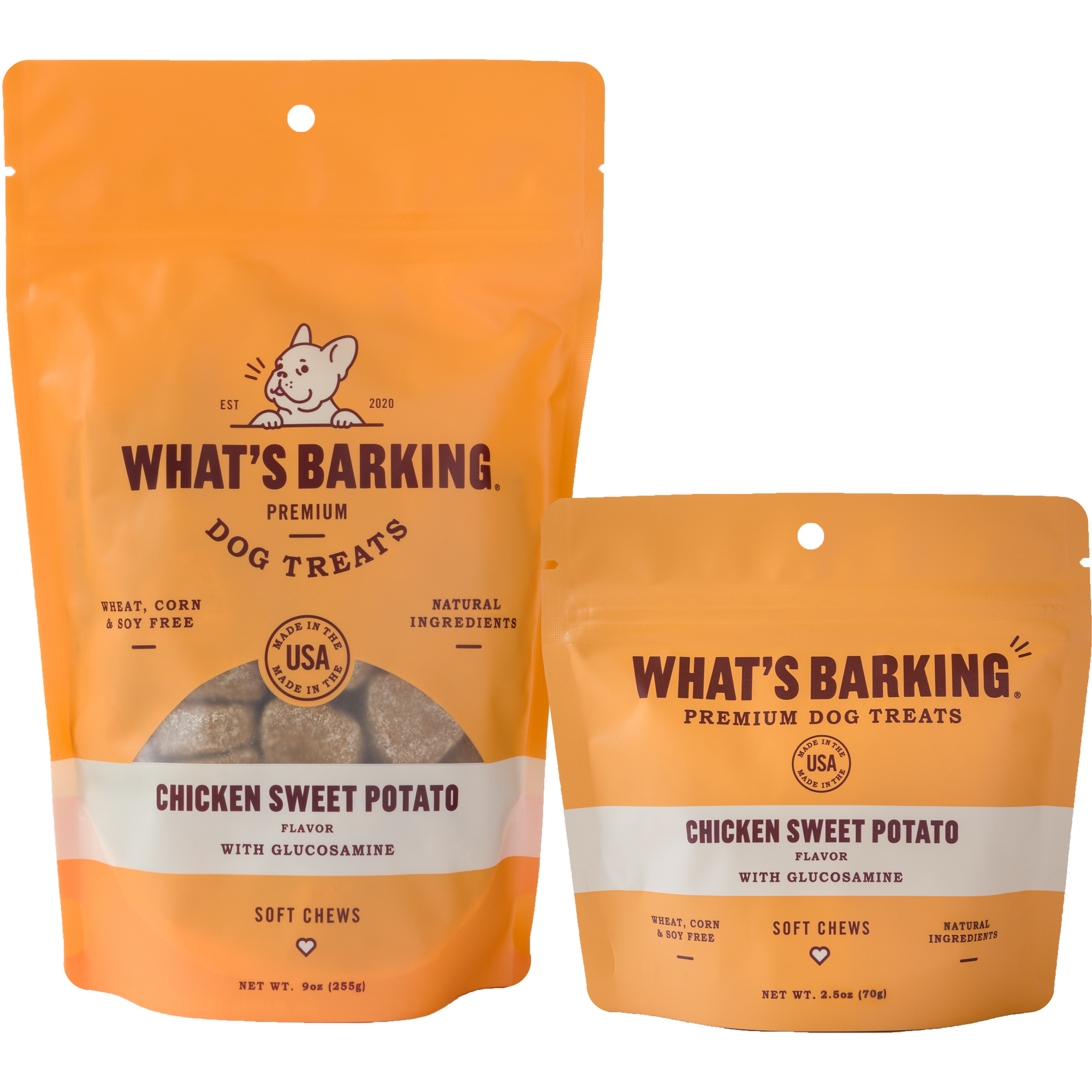 What's Barking - Chicken Sweet Potato Soft Chew Dog Treats {with glucosamine}
