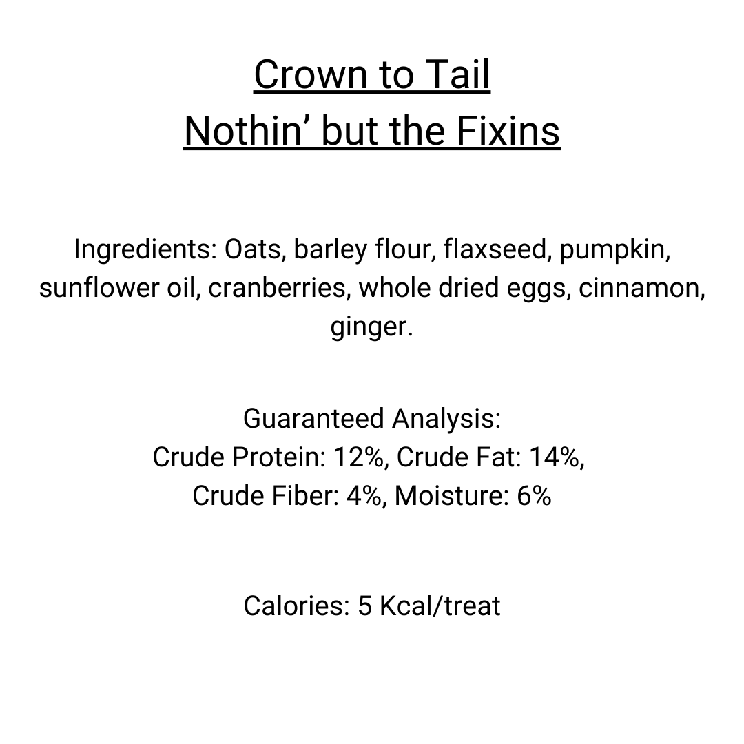 Crown to Tail Nothin&#39; But The Fixins Crunchy Dog Treats