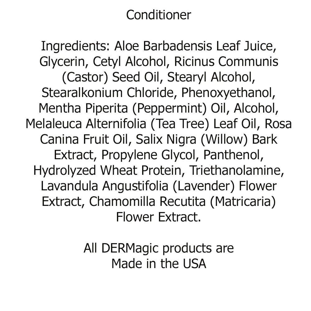 DERMagic - Peppermint &amp; Tea Tree Oil Shampoo or Conditioner 12oz