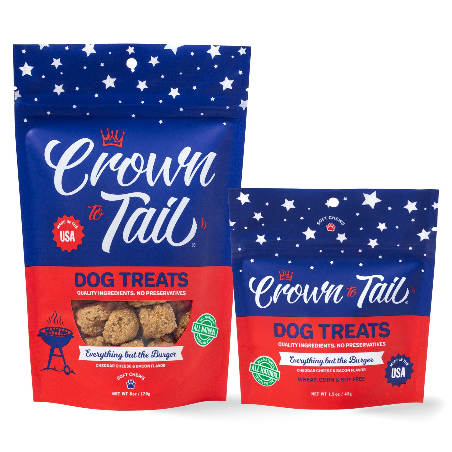 Crown to Tail Everything but the Burger Soft Chew Dog Treats