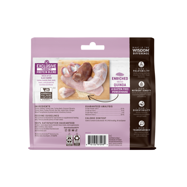 Earth Animal - Air-Dried Wisdom Jerky, Turkey Recipe