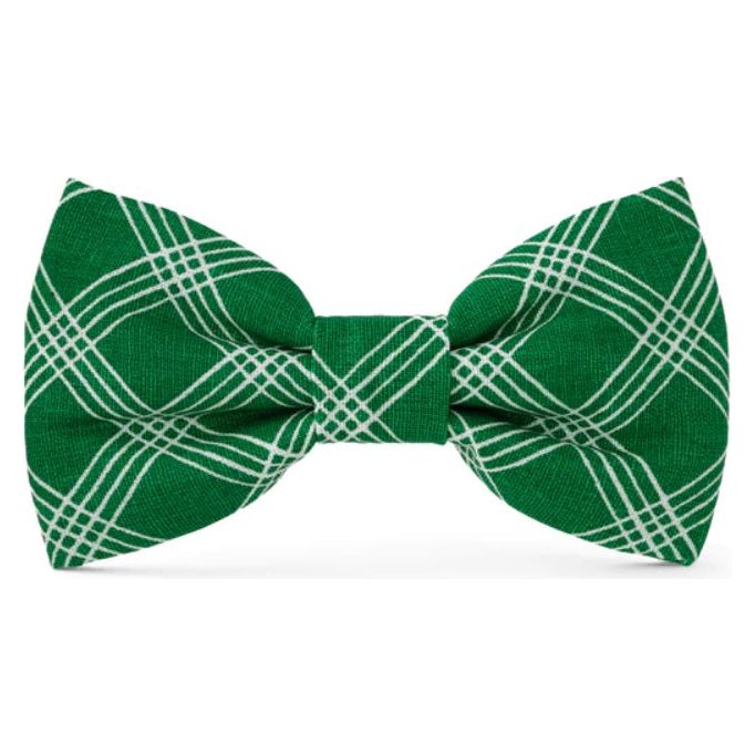 The Foggy Dog - Emerald Plaid Bow Tie