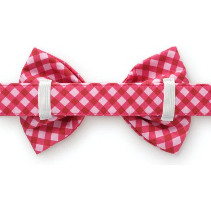 The Foggy Dog - Raspberry Gingham Bow Tie