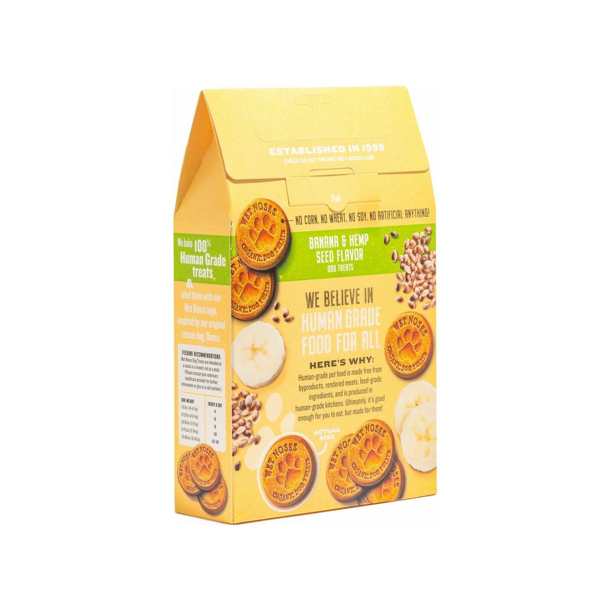 Wet Noses - Grain Free Hemp Seed &amp; Banana Treats 14oz