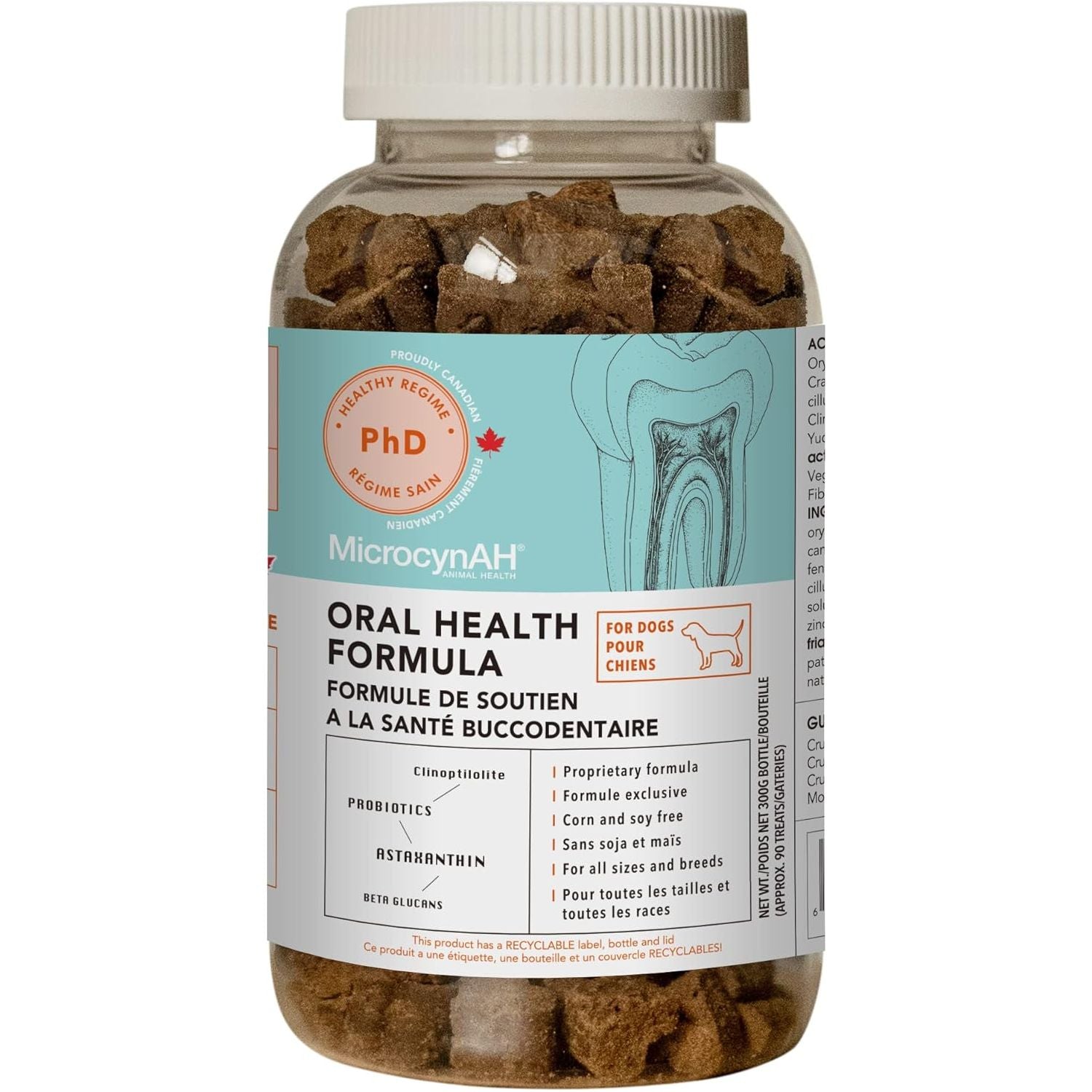 MicrocynAH - Oral Health Formula Soft Chews for Dogs