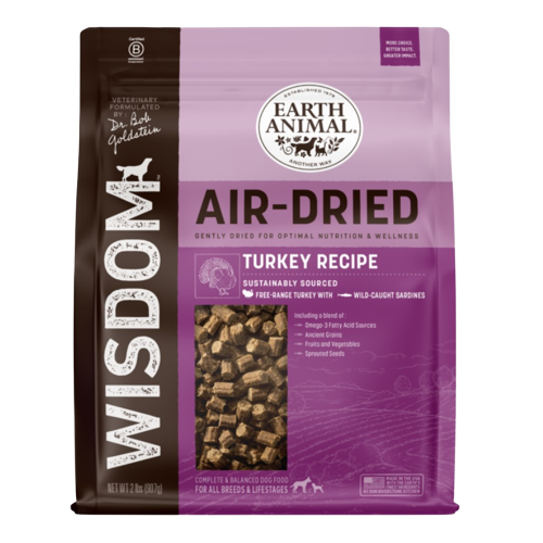 Earth Animal - Air Dried Wisdom Dog Food, Turkey Recipe