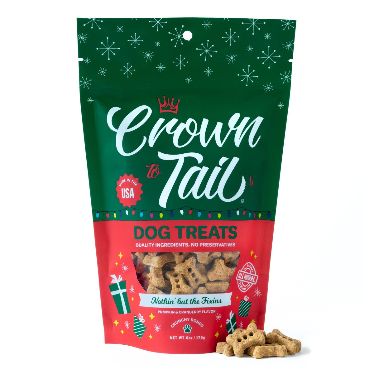 Crown to Tail Nothin&#39; But The Fixins Crunchy Dog Treats