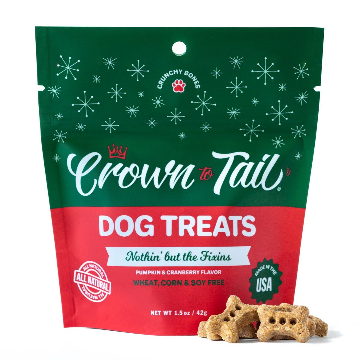 Crown to Tail Nothin&#39; But The Fixins Crunchy Dog Treats