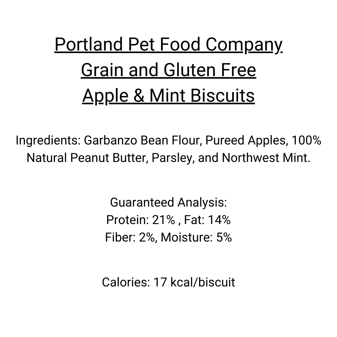Portland Pet Food - Grain &amp; Gluten-Free Apple &amp; Mint Biscuits