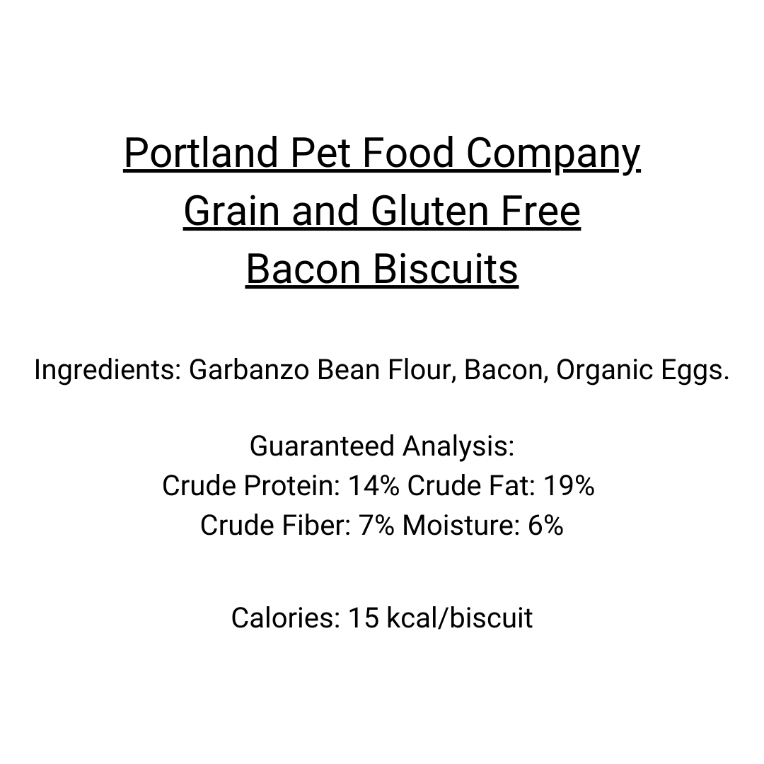 Portland Pet Food - Grain &amp; Gluten-Free Bacon Biscuits