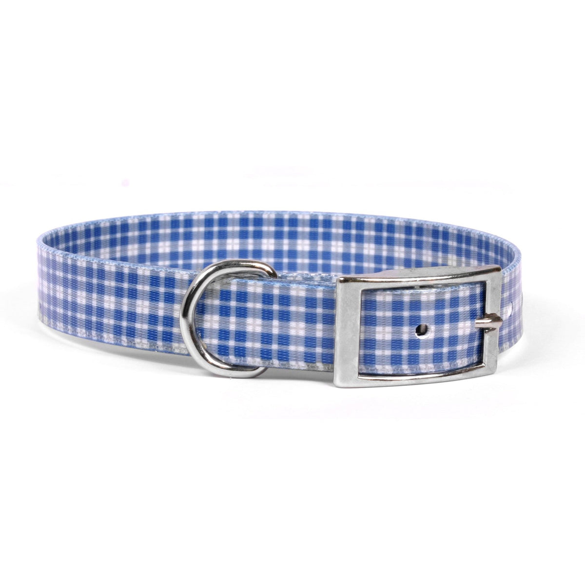 Yellow Dog Design - Preppy Plaid Blue Elements Collar