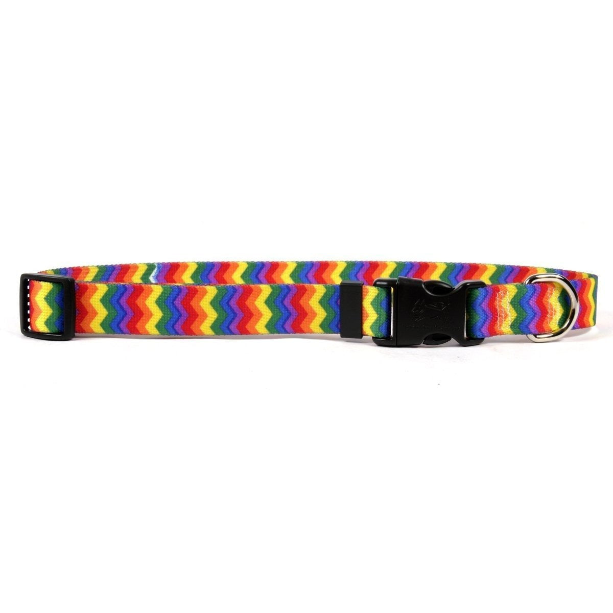 Yellow Dog Design - Rainbow Chevron Cat Collar