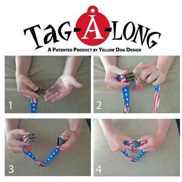 Yellow Dog Design - Blue &amp; Melon Polka Dot Collar