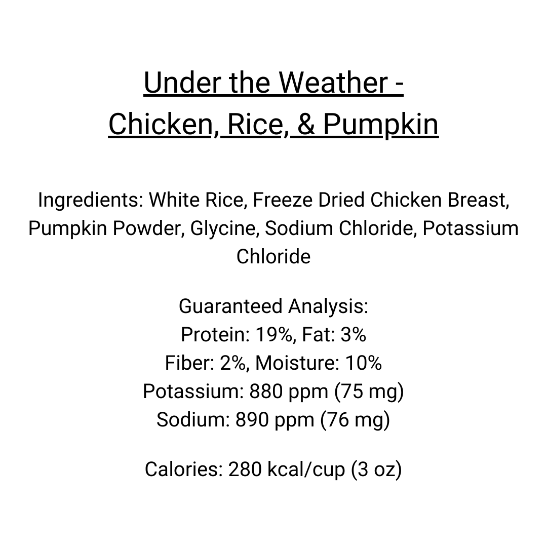 Under the Weather - Rice, Chicken &amp; Pumpkin