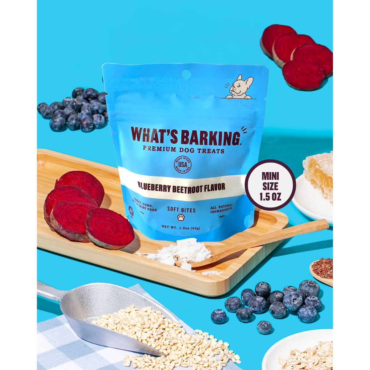 What&#39;s Barking - Blueberry Beetroot Dog Treats