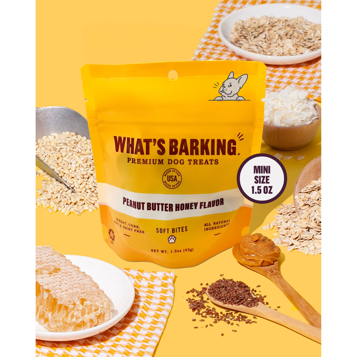What&#39;s Barking - Peanut Butter Honey Dog Treats
