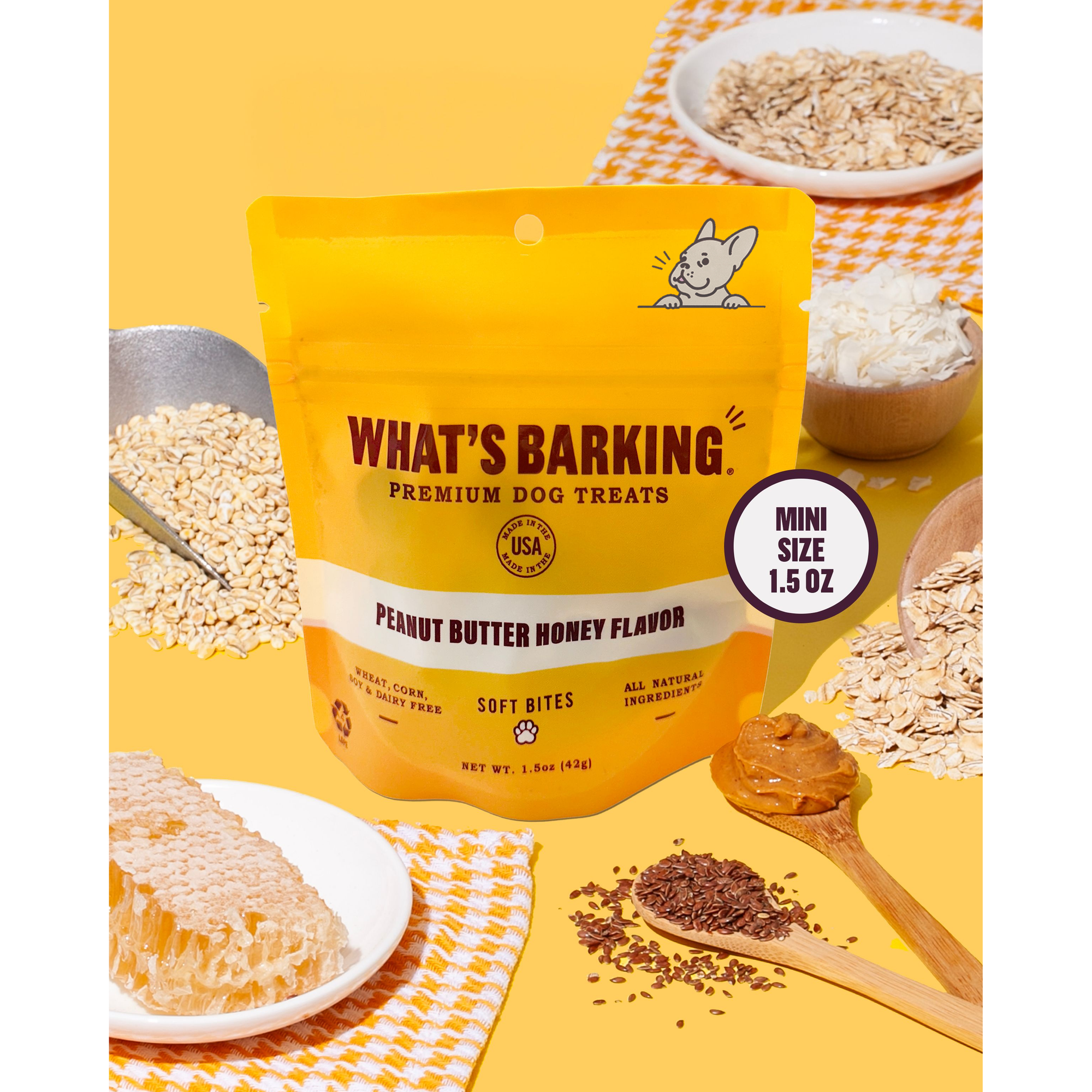 What's Barking - Peanut Butter Honey Dog Treats